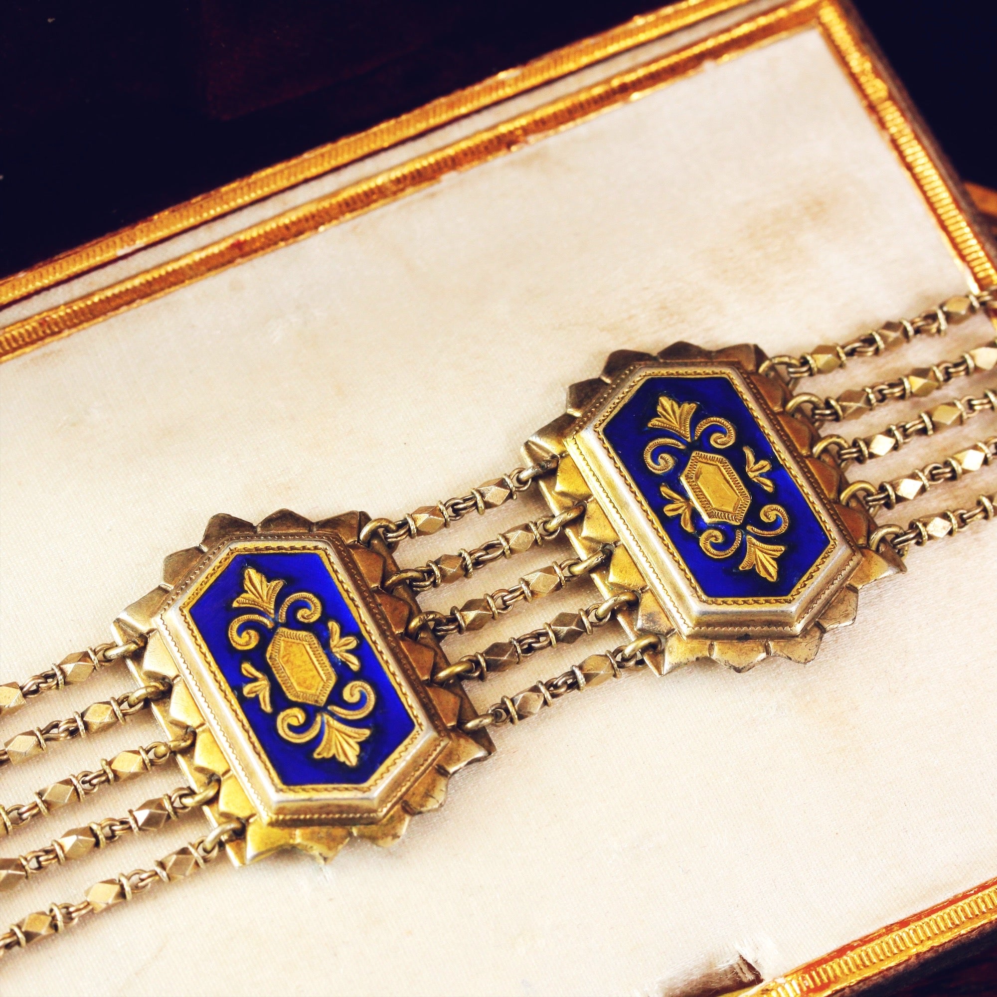 vintage France antique silver bracelet