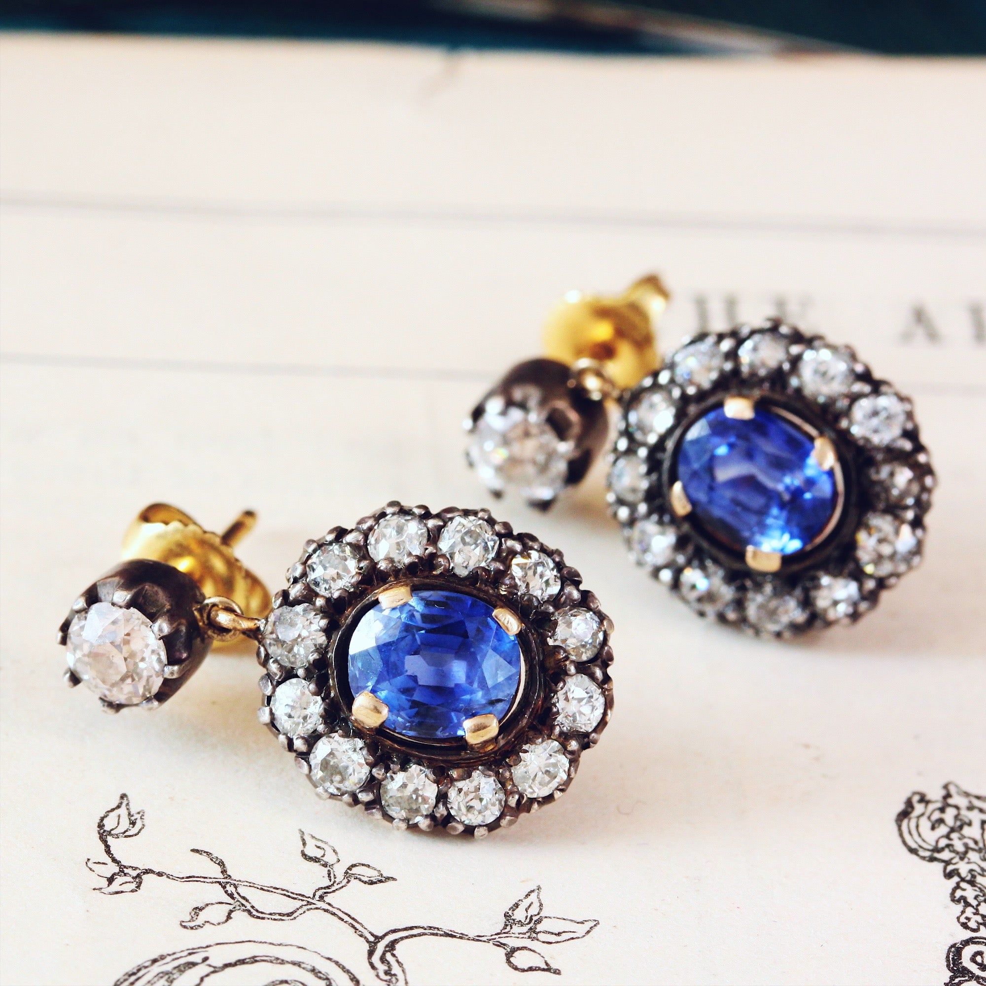 Unique shop sapphire earrings