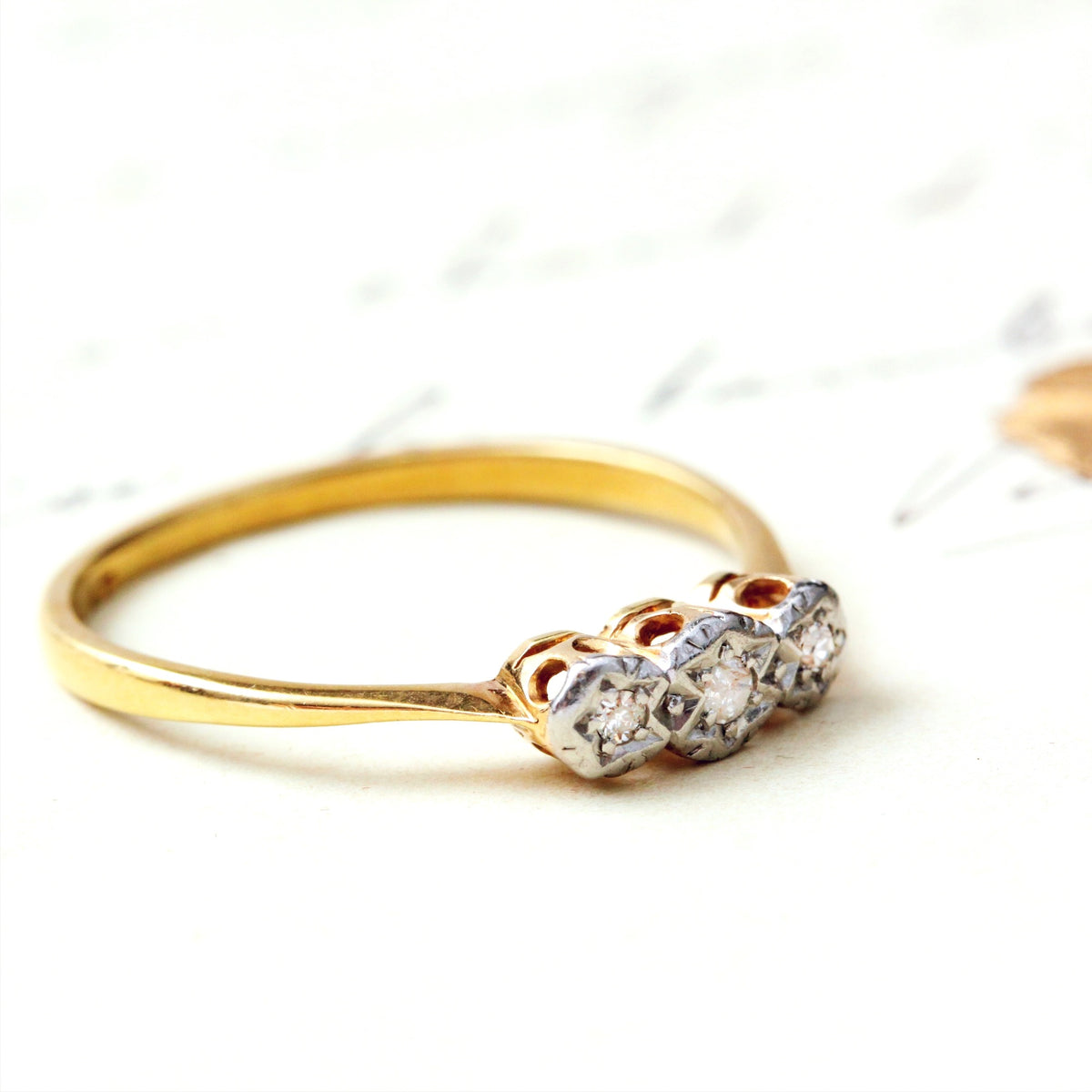 Vintage Diamond Trilogy Ring