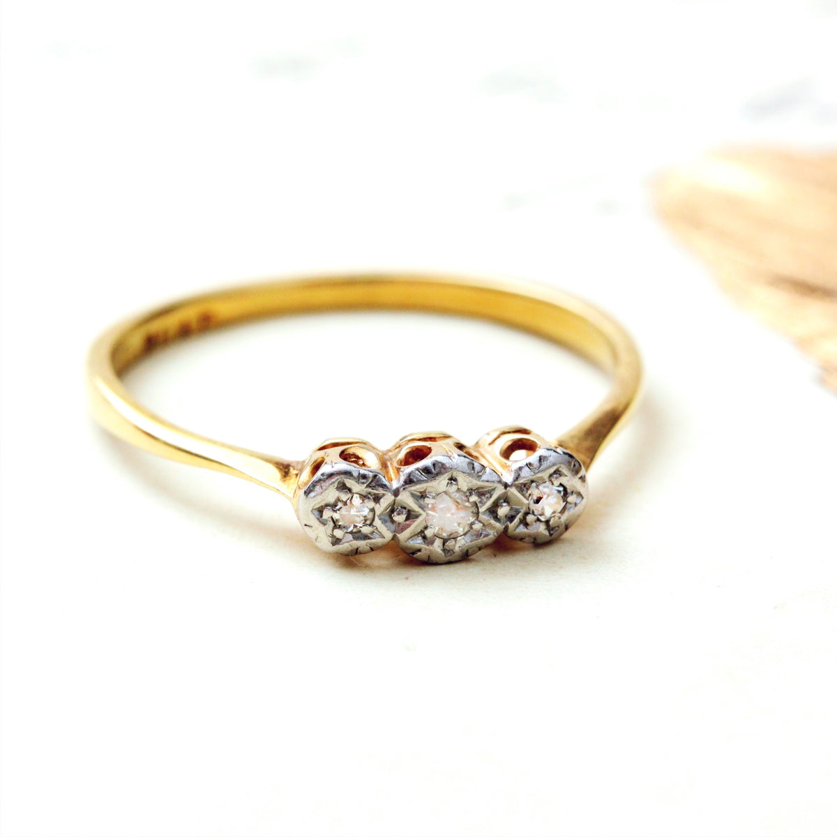 Vintage Diamond Trilogy Ring