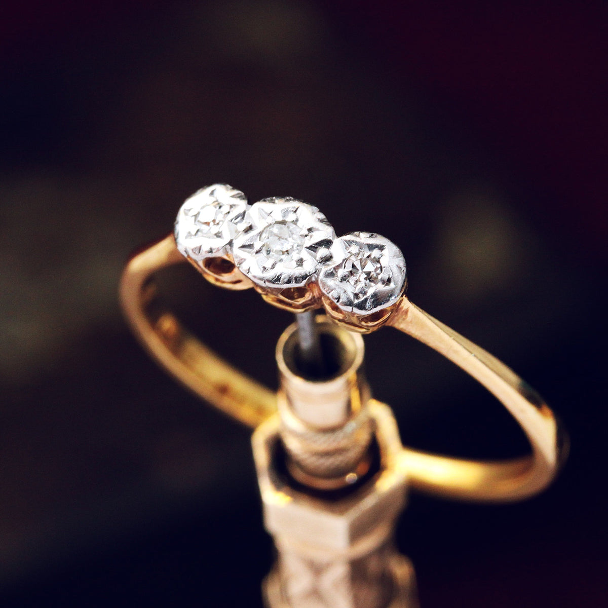 Vintage Diamond Trilogy Ring