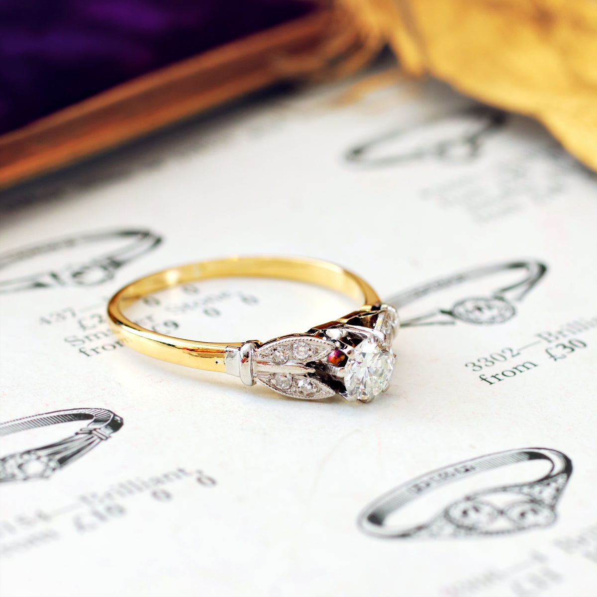 Vintage Perfection! Art Deco Diamond Engagement Ring