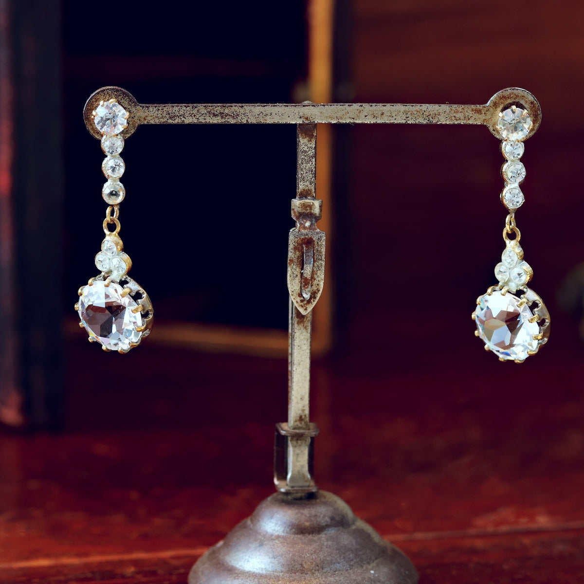 Antique 1920's Paste Earrings