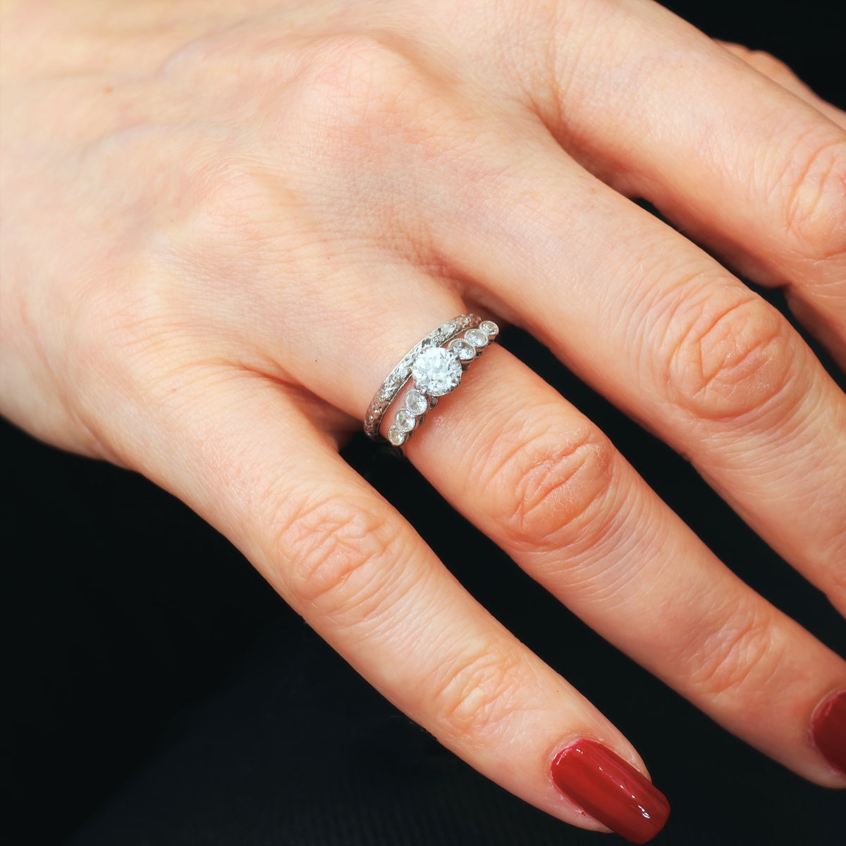 Unique Beauty! Vintage Diamond Engagement Ring