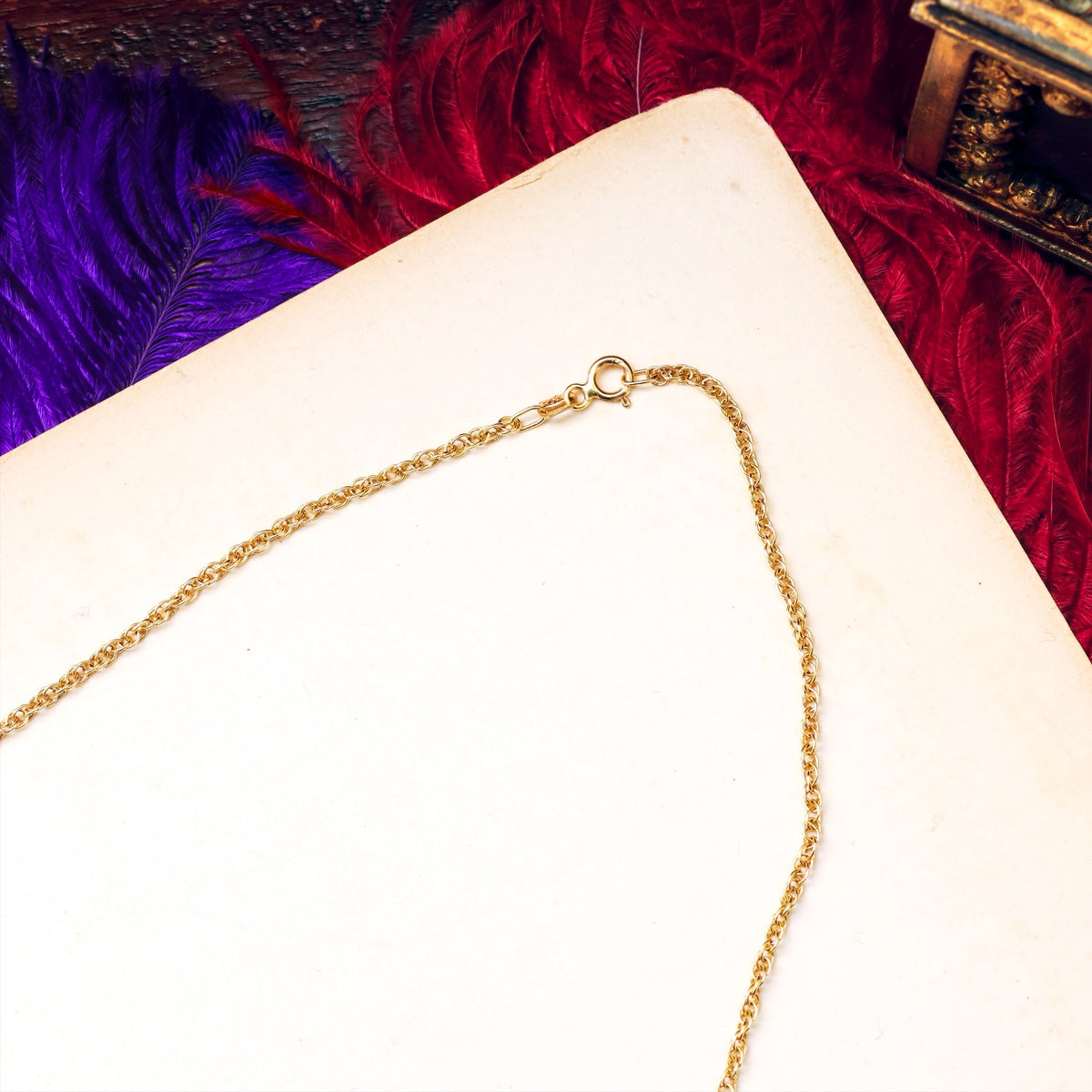 Vintage 14ct Yellow Gold Rope Chain Necklace