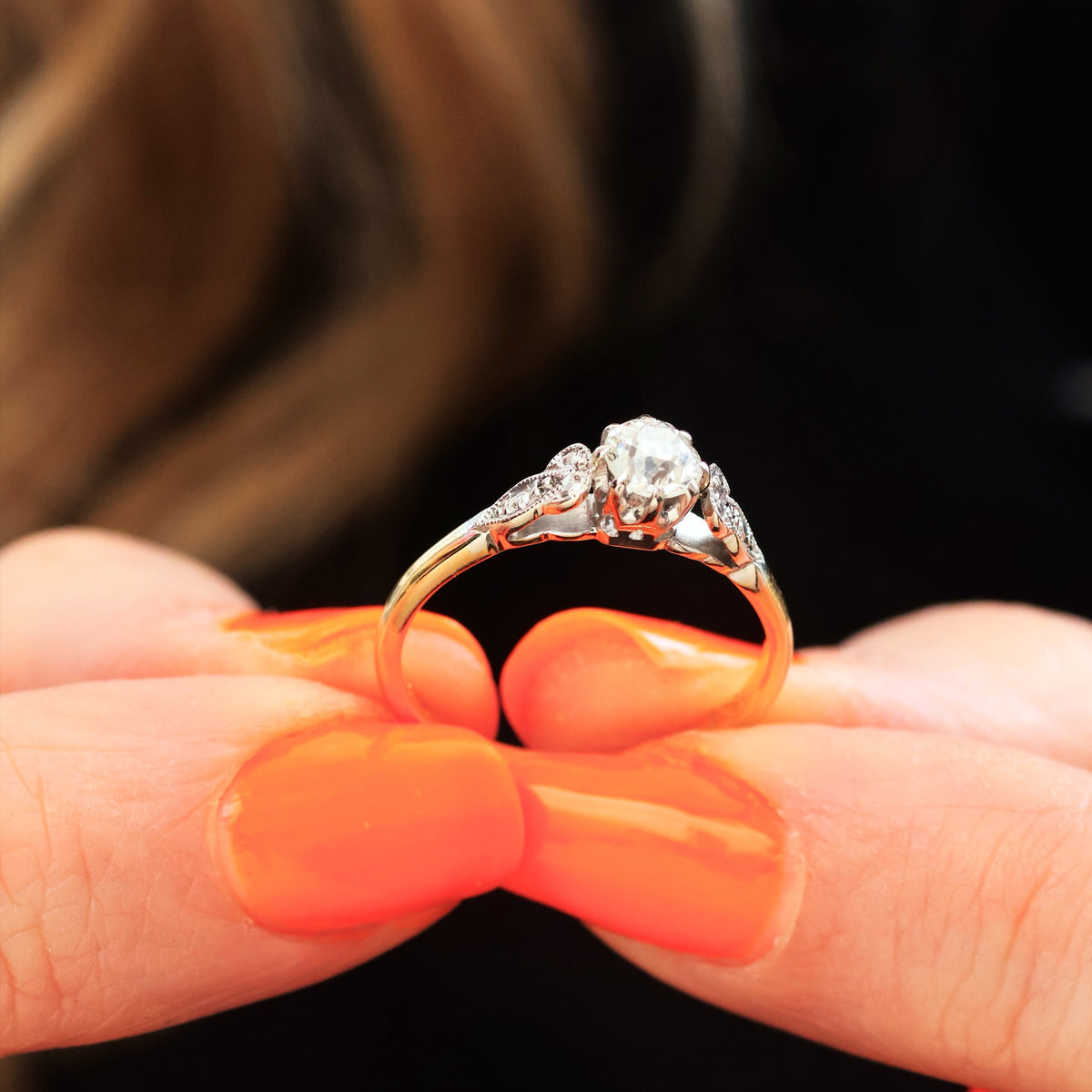 Beautifully Unique Vintage Diamond Engagement Ring