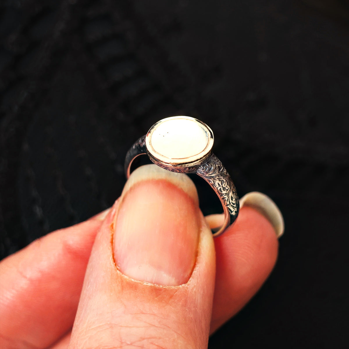 Georgian Style Silver Signet Ring