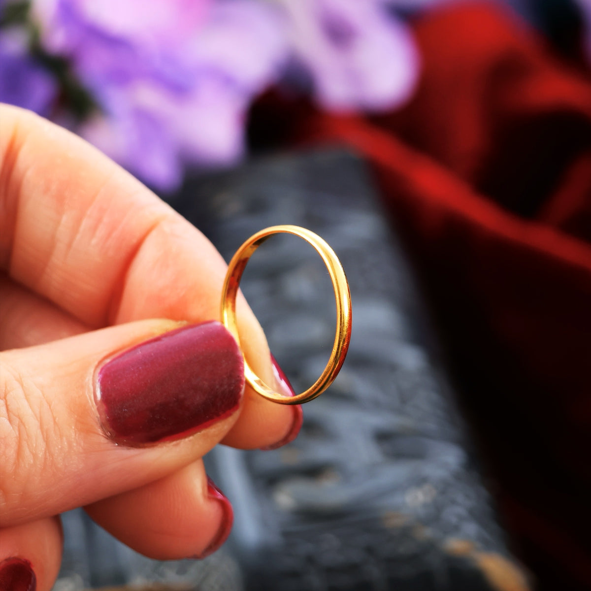 Vintage 1920's  22ct Gold Wedding Band