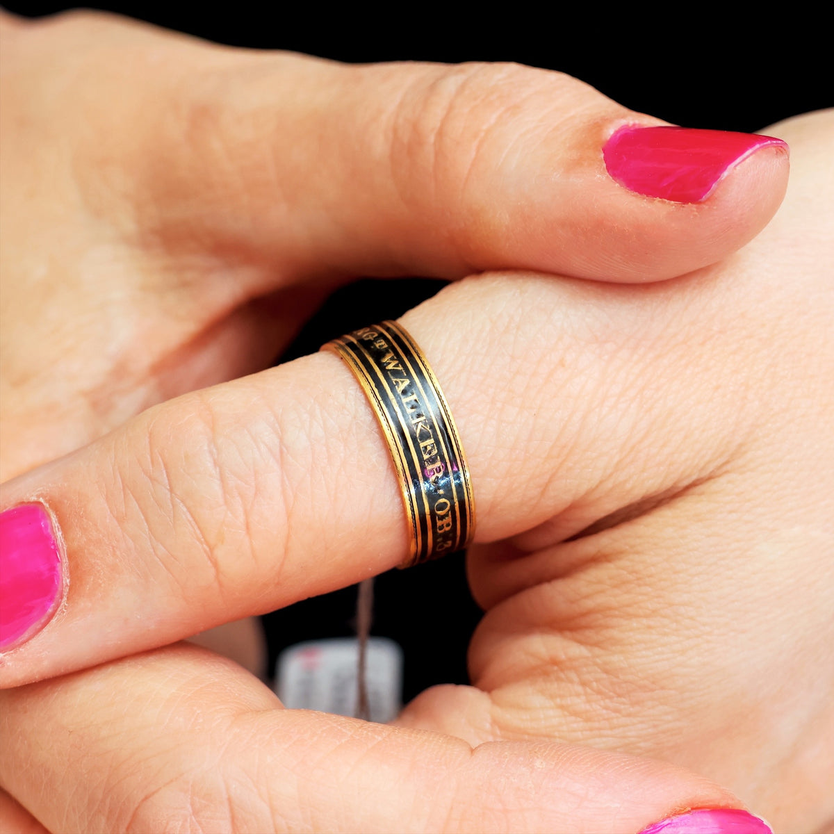 Mourning Ring for Margaret Walker Date 1798