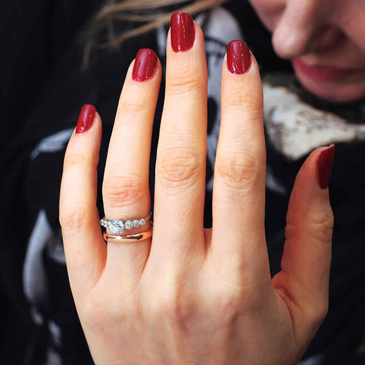 Vintage Rose Gold Wedding Band