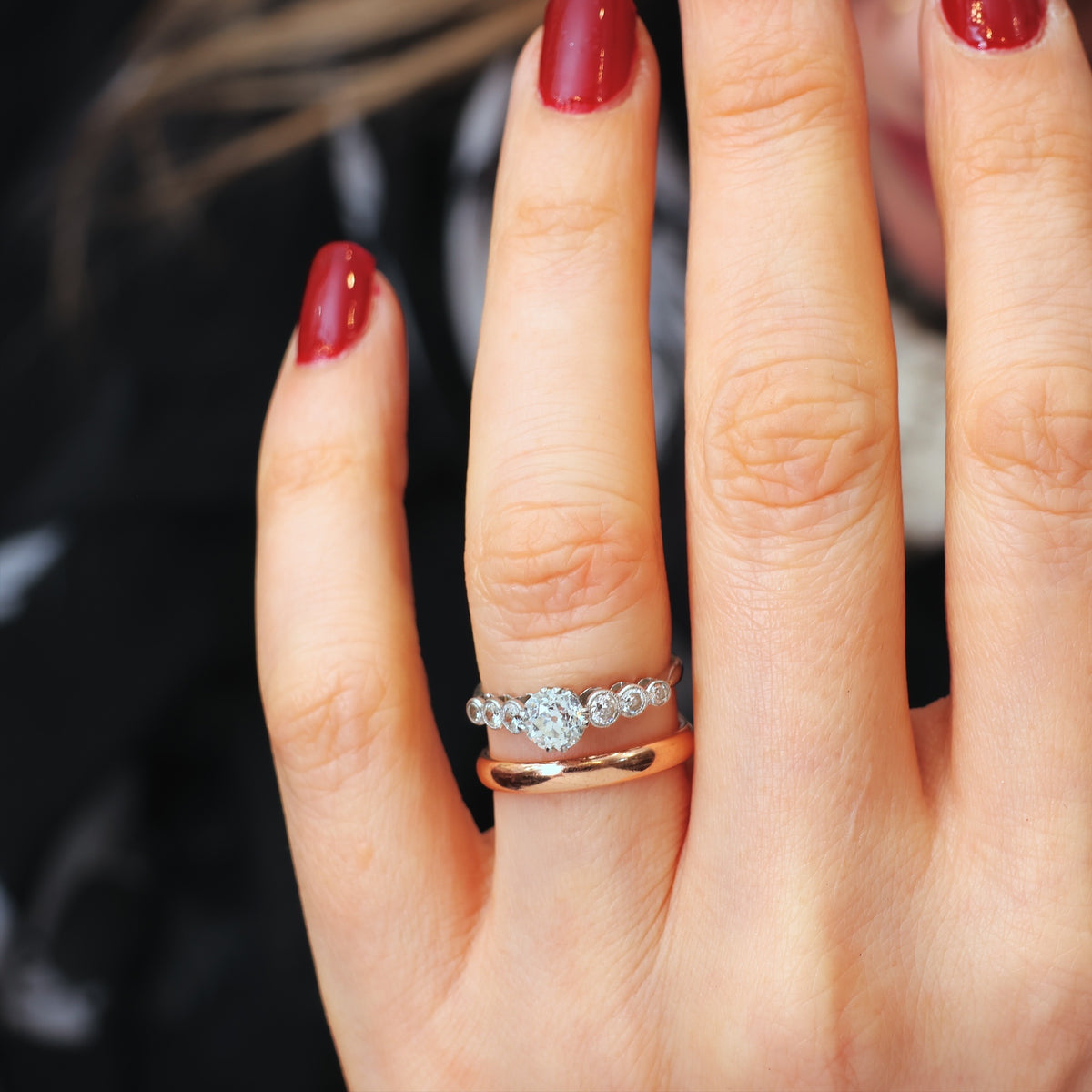 Vintage Rose Gold Wedding Band