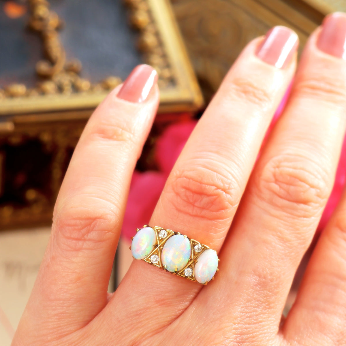 Late Victorian Opal & Diamond Dress Ring