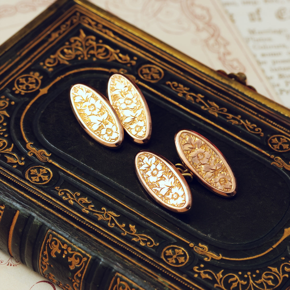 Antique Edwardian 9ct Gold Cufflinks