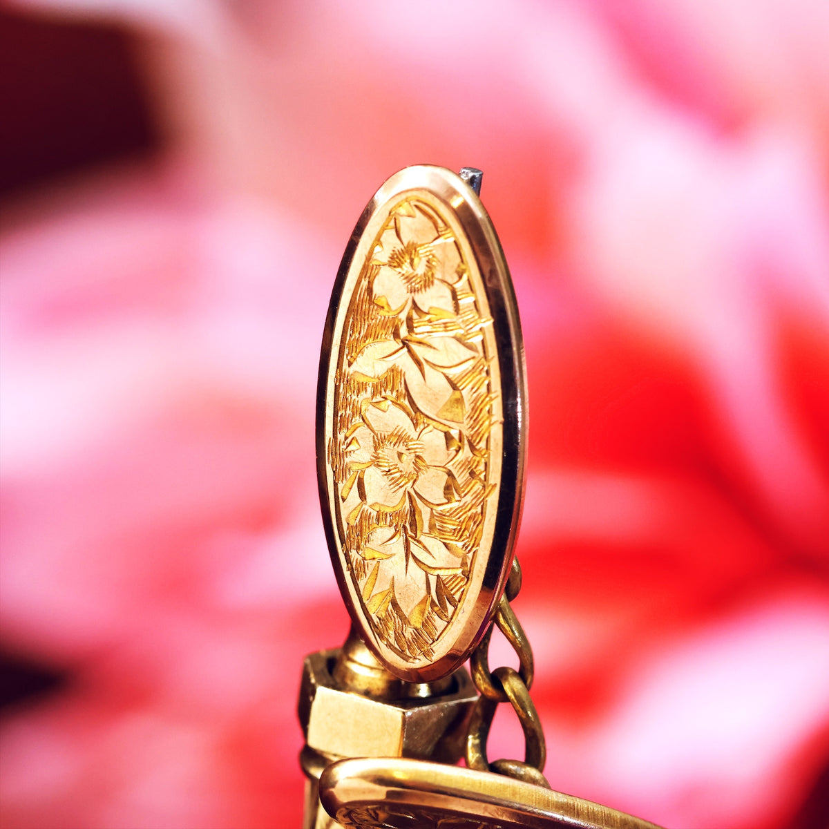 Romantic Edwardian 9ct Gold Cufflinks