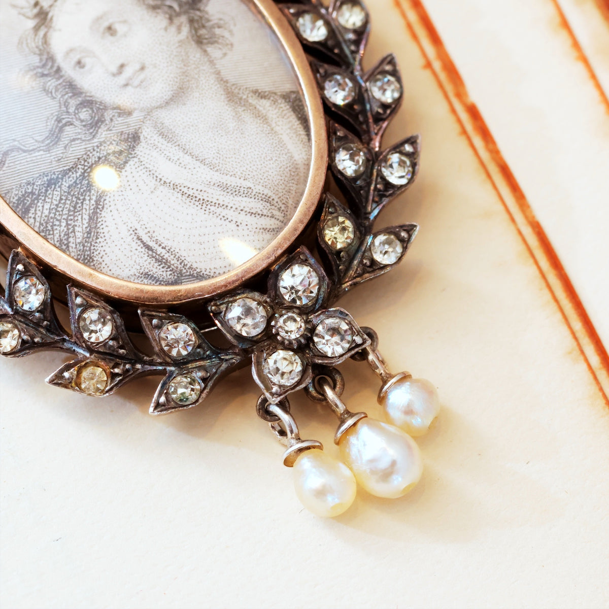 Antique Continental Silver & Paste Locket