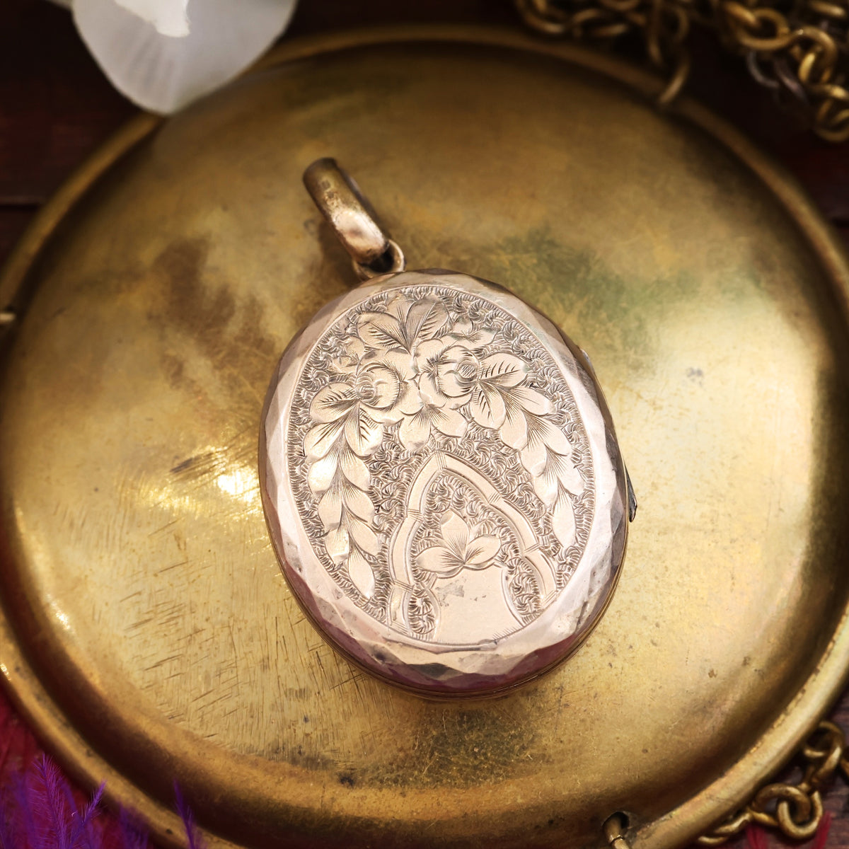 Antique Victorian Floribunda Back 'n' Front Locket