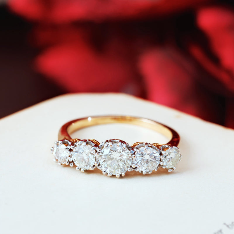 Vintage Five Stone Diamond Ring