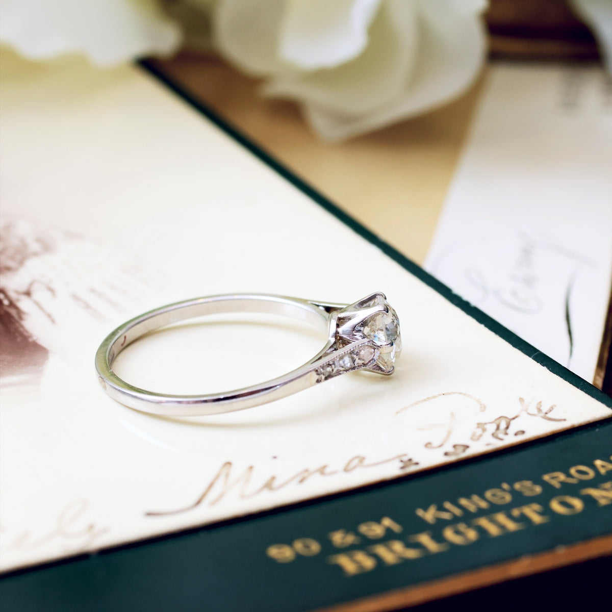 Fine Vintage Diamond Solitaire Engagement Ring