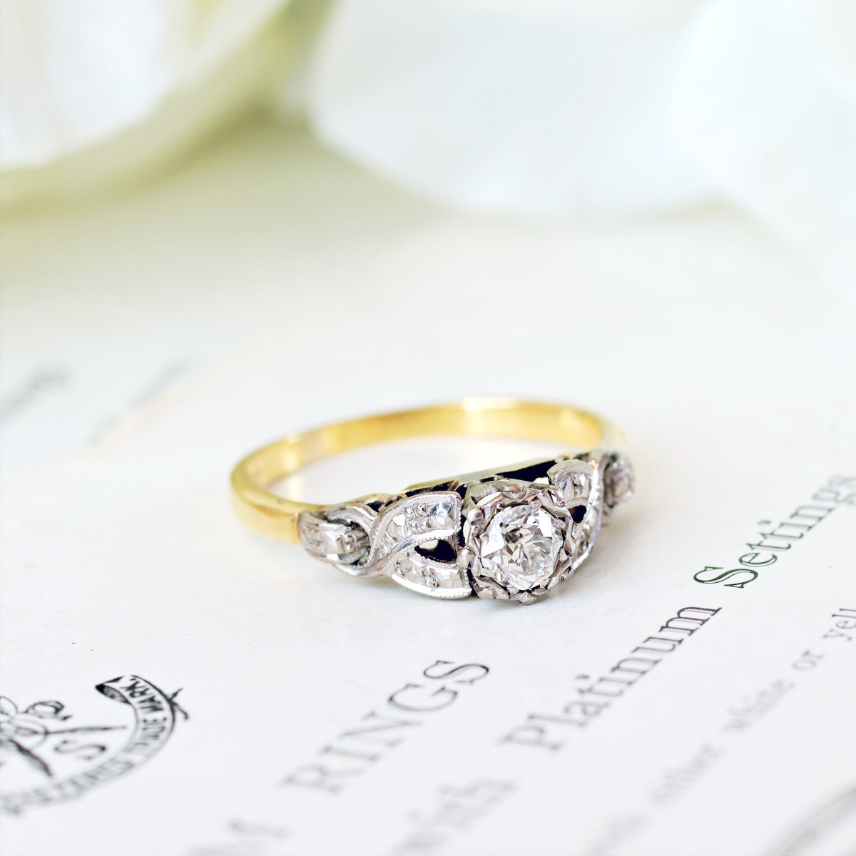 Dear Heart! Vintage Diamond Engagement Ring