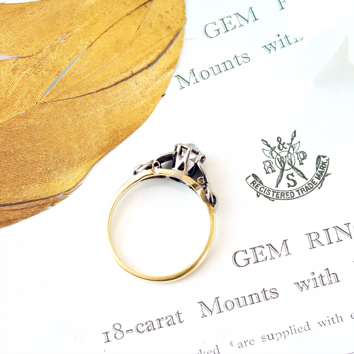 Dear Heart! Vintage Diamond Engagement Ring