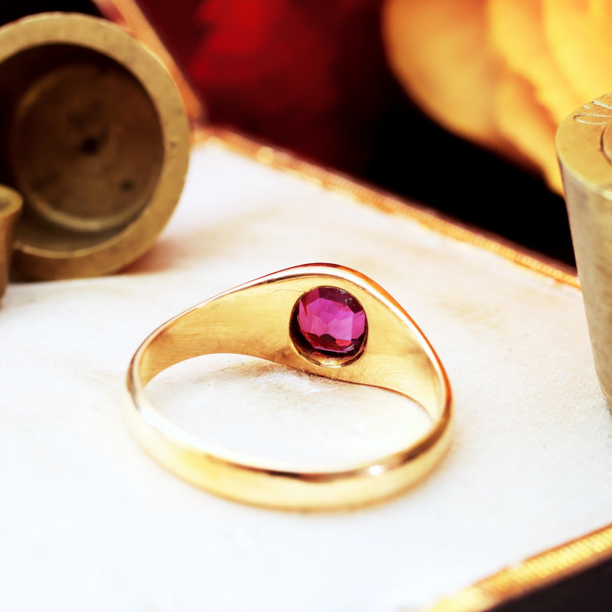 Antique Date 1902 Natural Ruby Ring