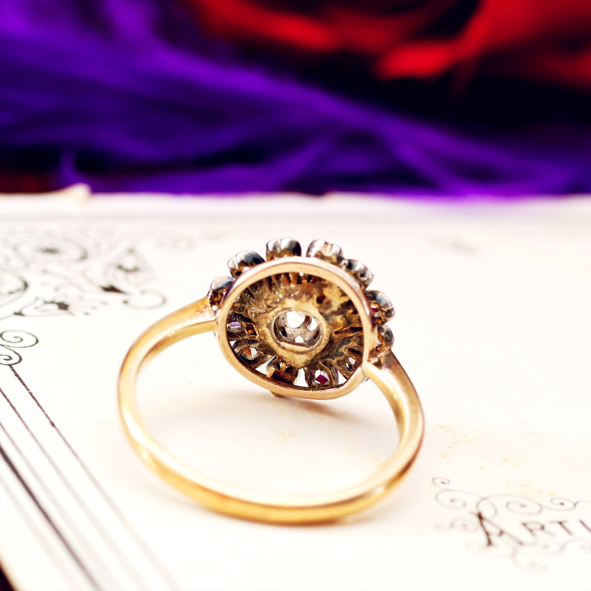 Perennial Beauty! Antique Daisy Diamond Cluster Ring