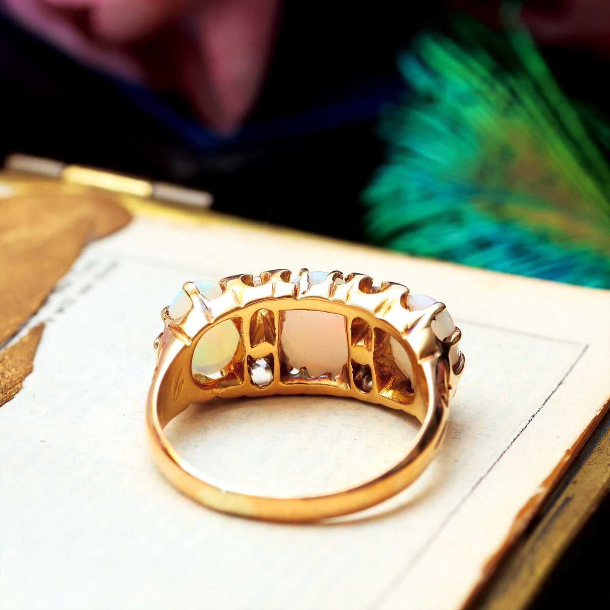 Late Victorian Opal & Diamond Dress Ring