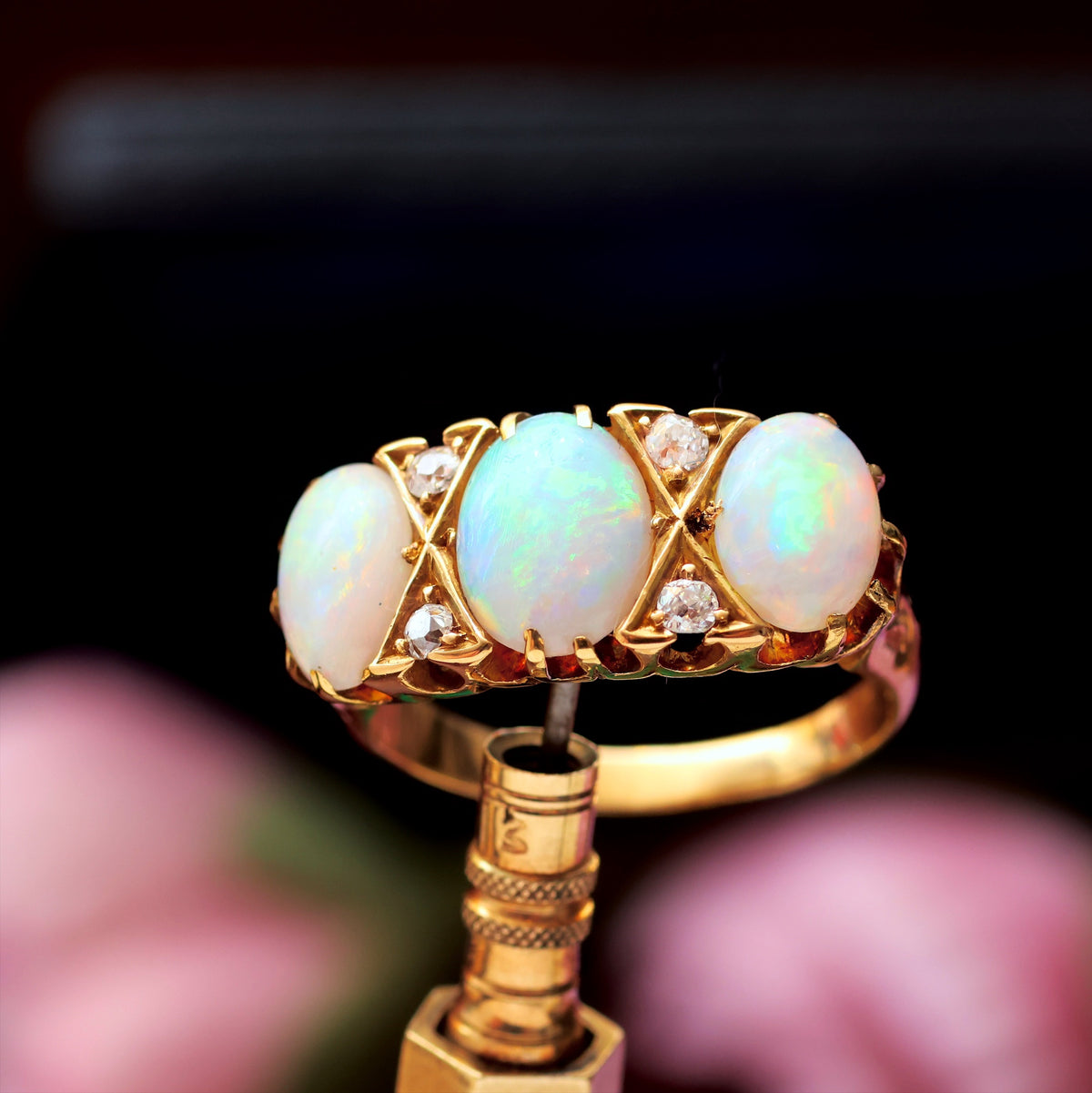 Late Victorian Opal & Diamond Dress Ring