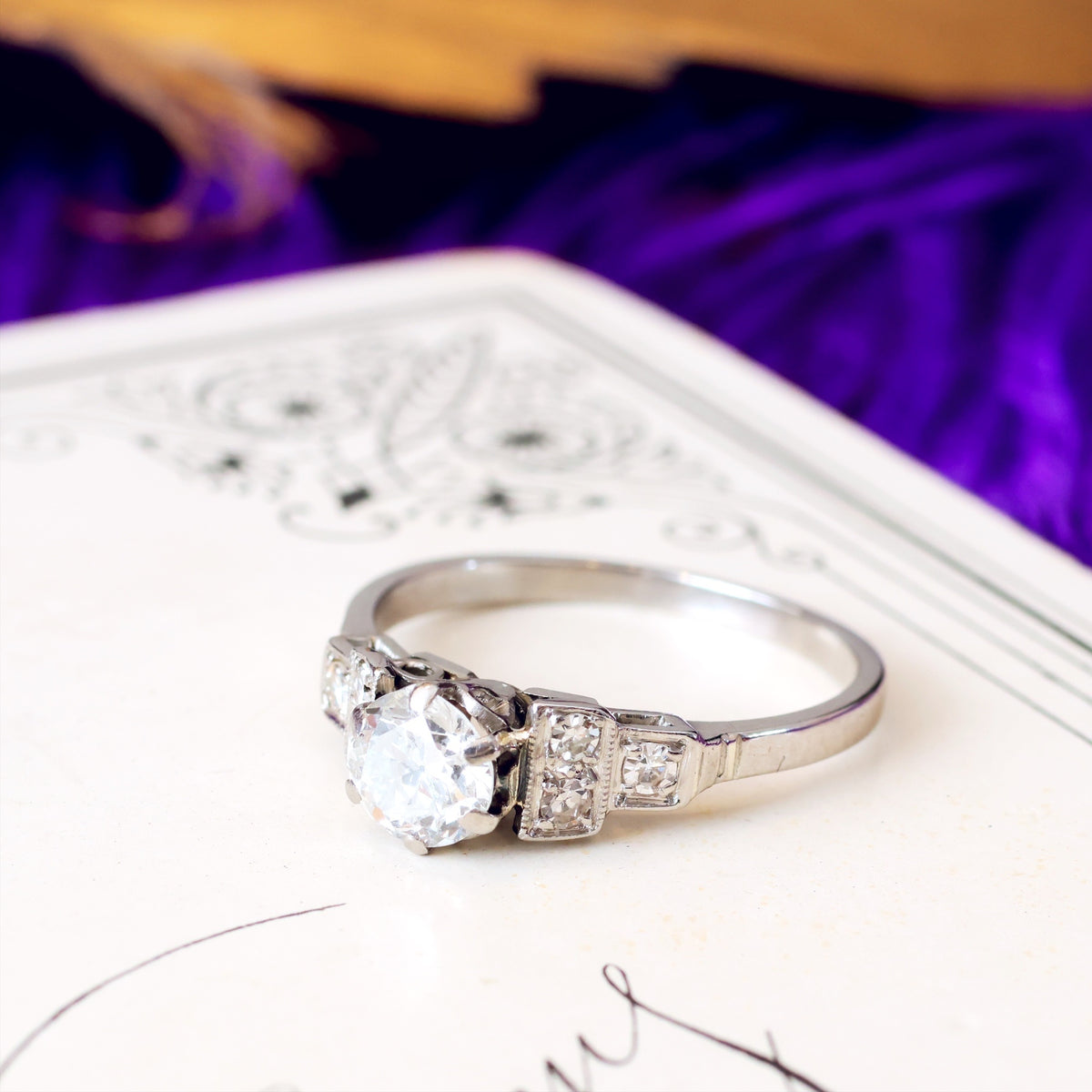 Vintage Art Deco Diamond Engagement Ring