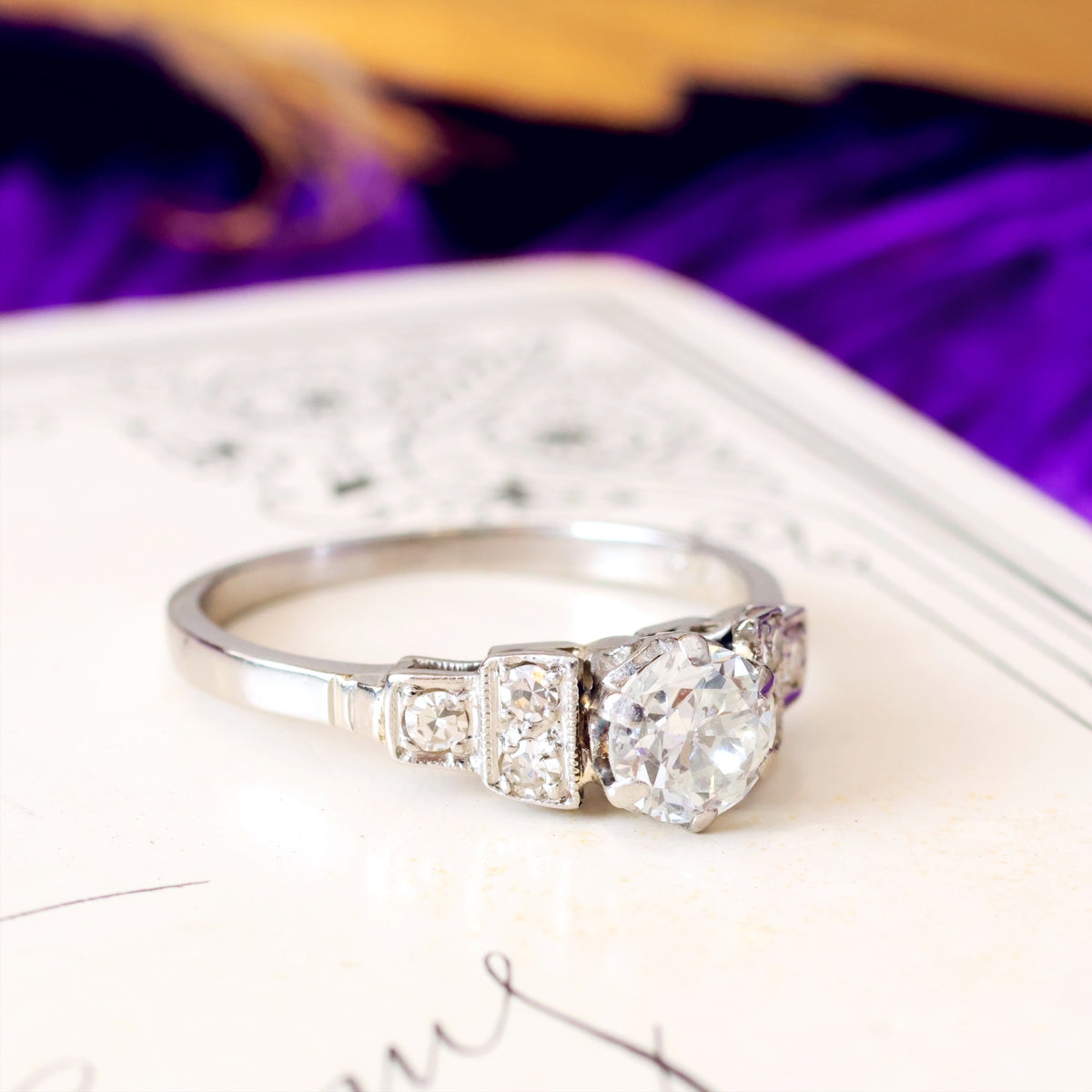 Vintage Art Deco Diamond Engagement Ring