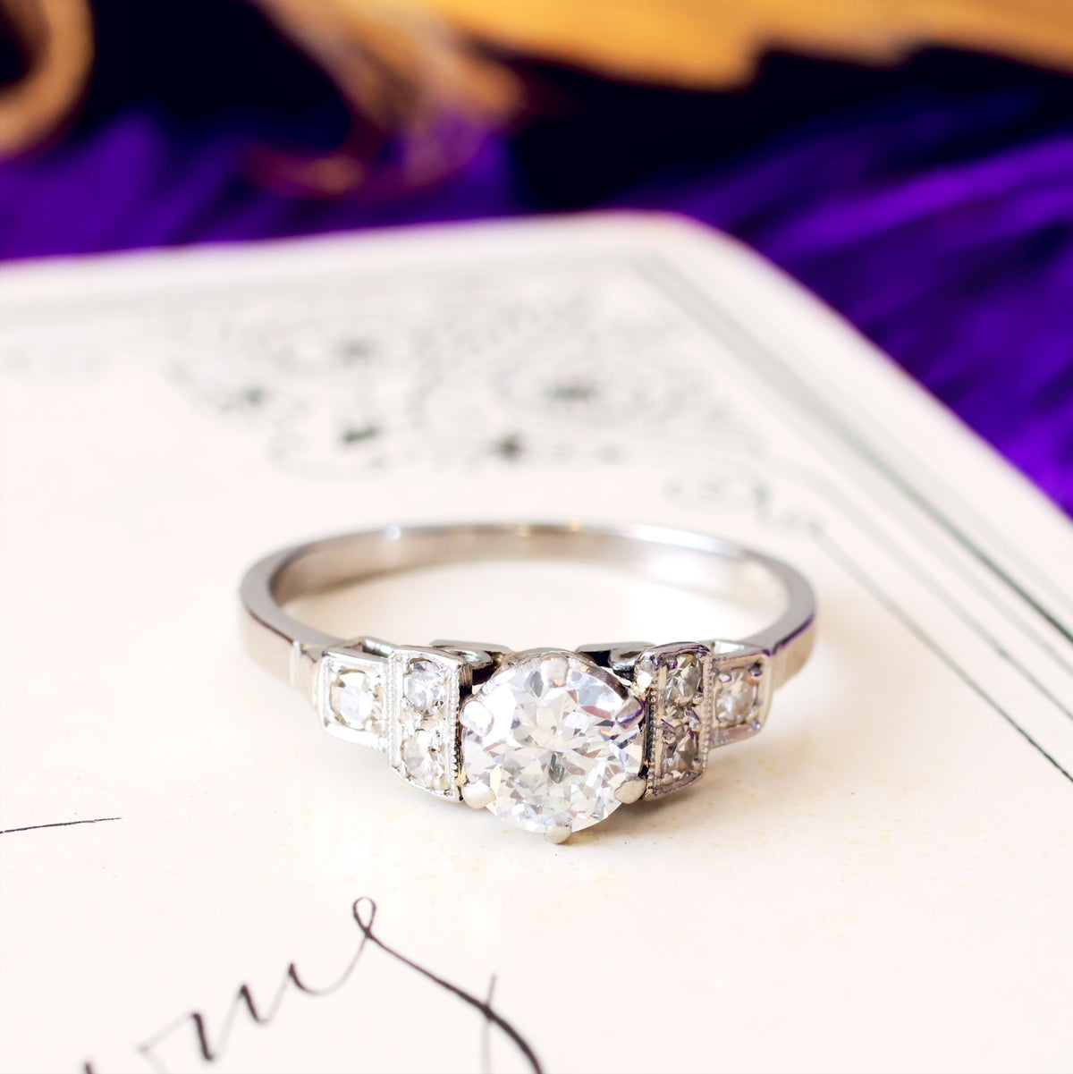 Vintage Art Deco Diamond Engagement Ring