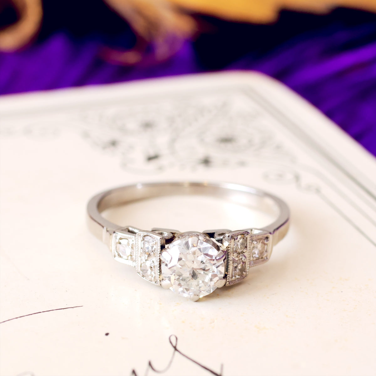 Vintage Art Deco Diamond Engagement Ring