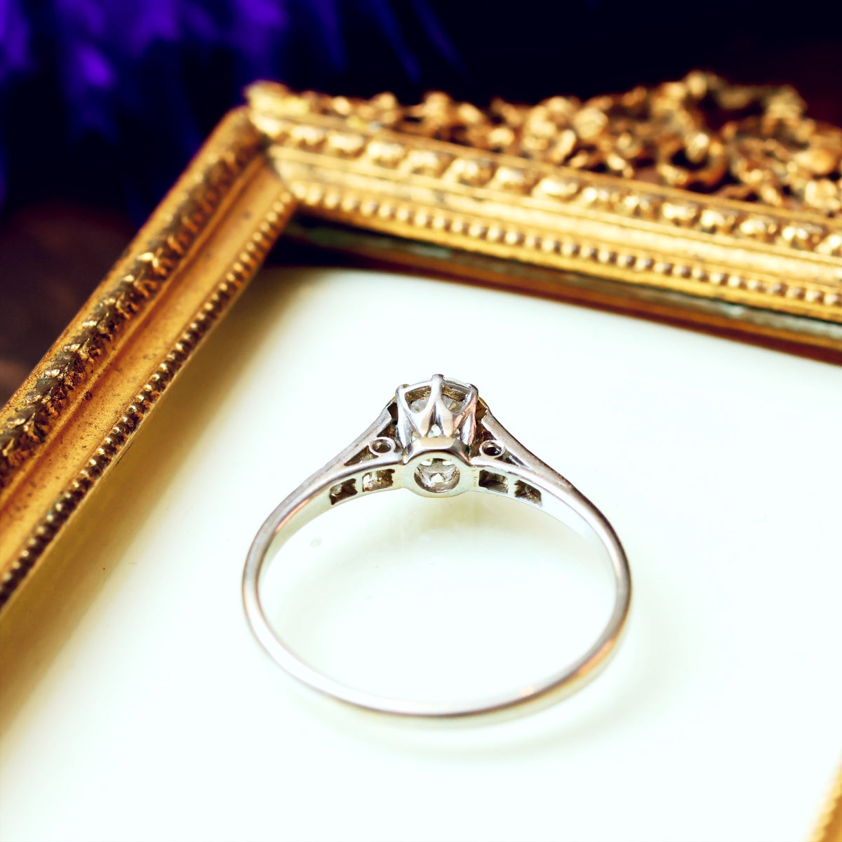 Vintage Perfection! Platinum & Diamond Engagement Ring