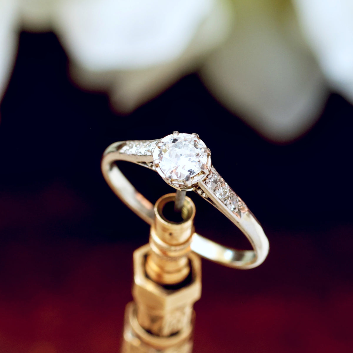 Vintage Perfection! Platinum & Diamond Engagement Ring