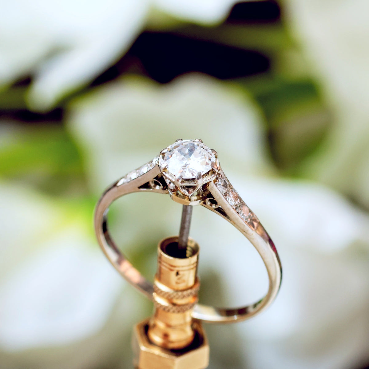 Vintage Perfection! Platinum & Diamond Engagement Ring