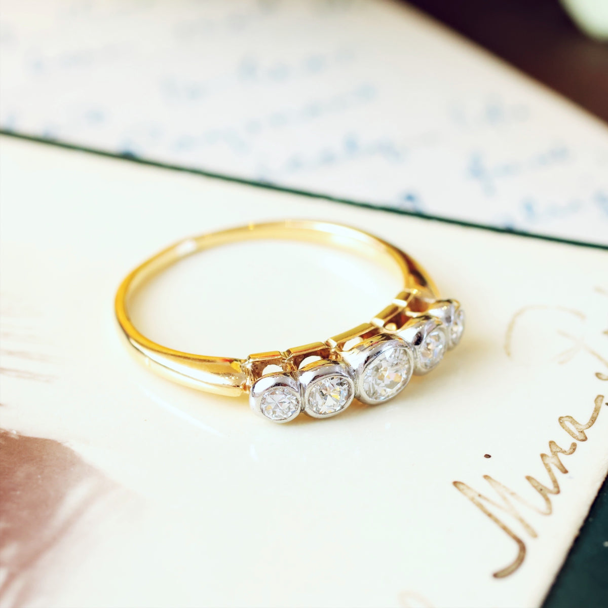 Fabulously Glittery Vintage Diamond Engagement Ring