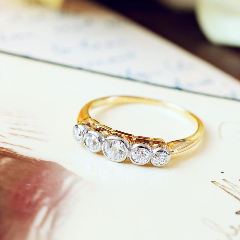 Fabulously Glittery Vintage Diamond Engagement Ring