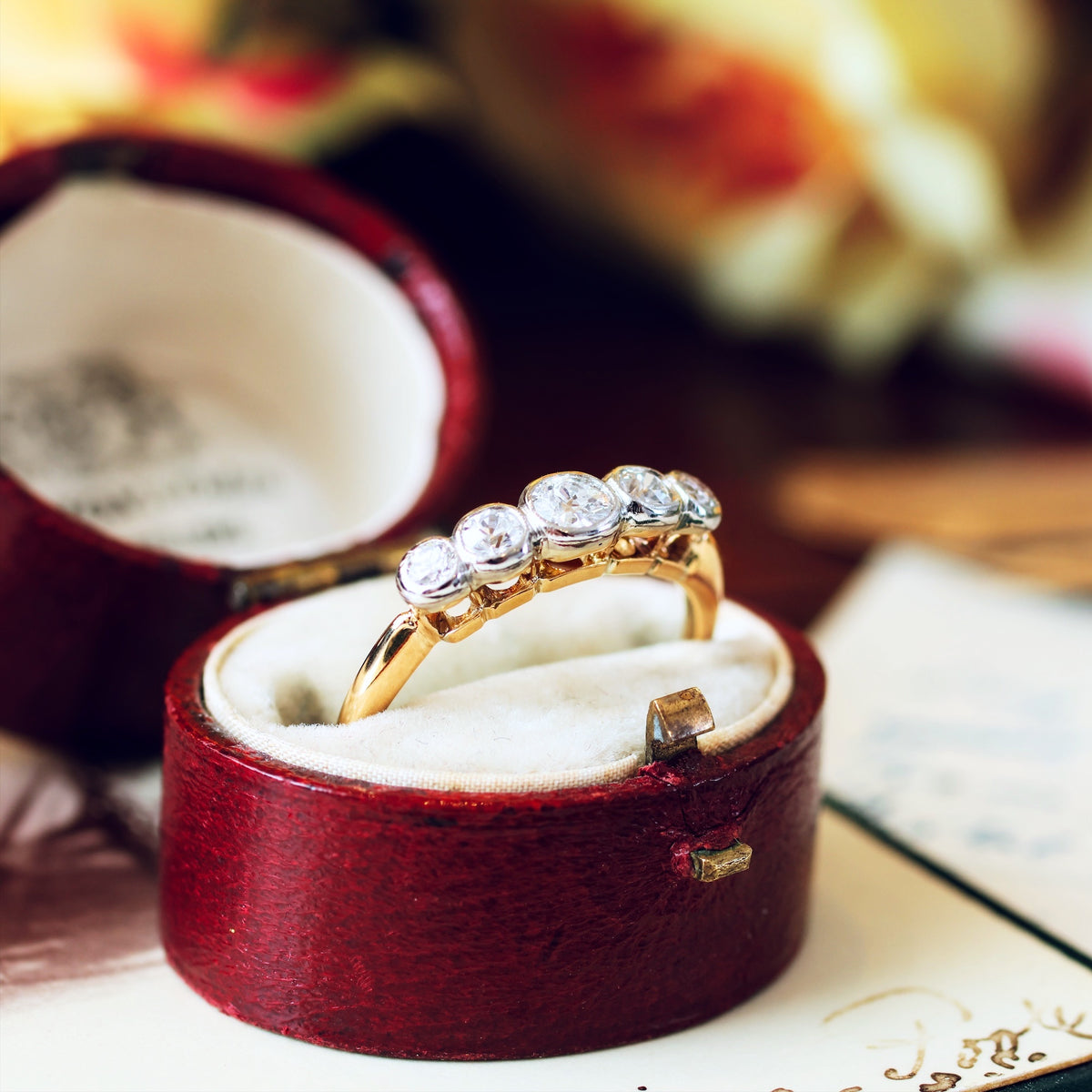 Fabulously Glittery Vintage Diamond Engagement Ring