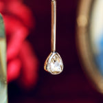 Darling Antique Pear Cut Diamond Pendant