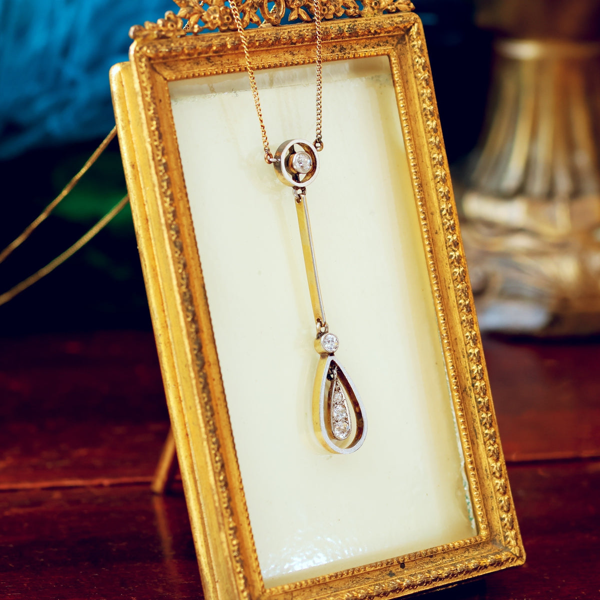 Vintage Art Deco Diamond Pendant