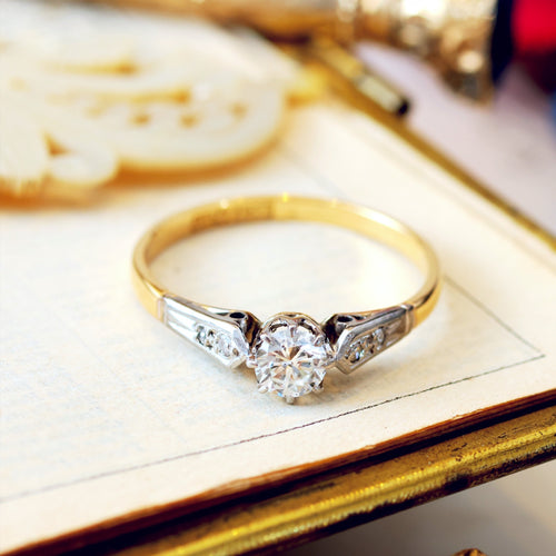 18ct Gold & Platinum Diamond Engagement Ring