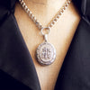 Victorian Amity, Eternity, Infinity Silver Locket & Collarette