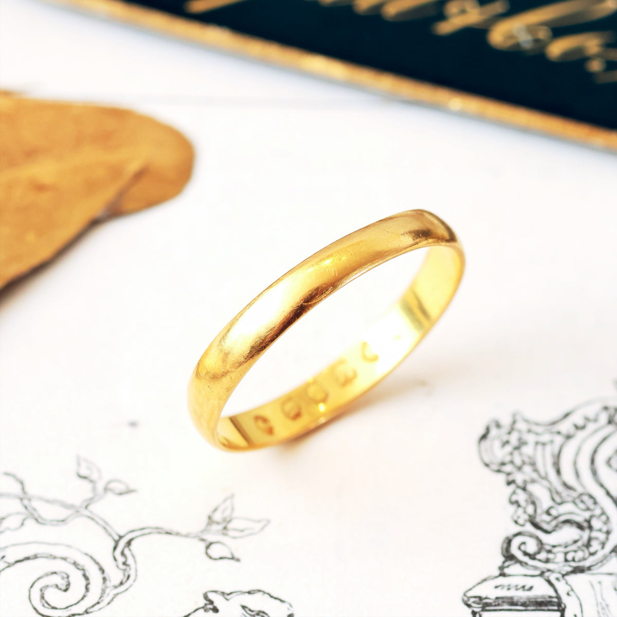 Scarce Date 1873 22ct Gold Wedding Band