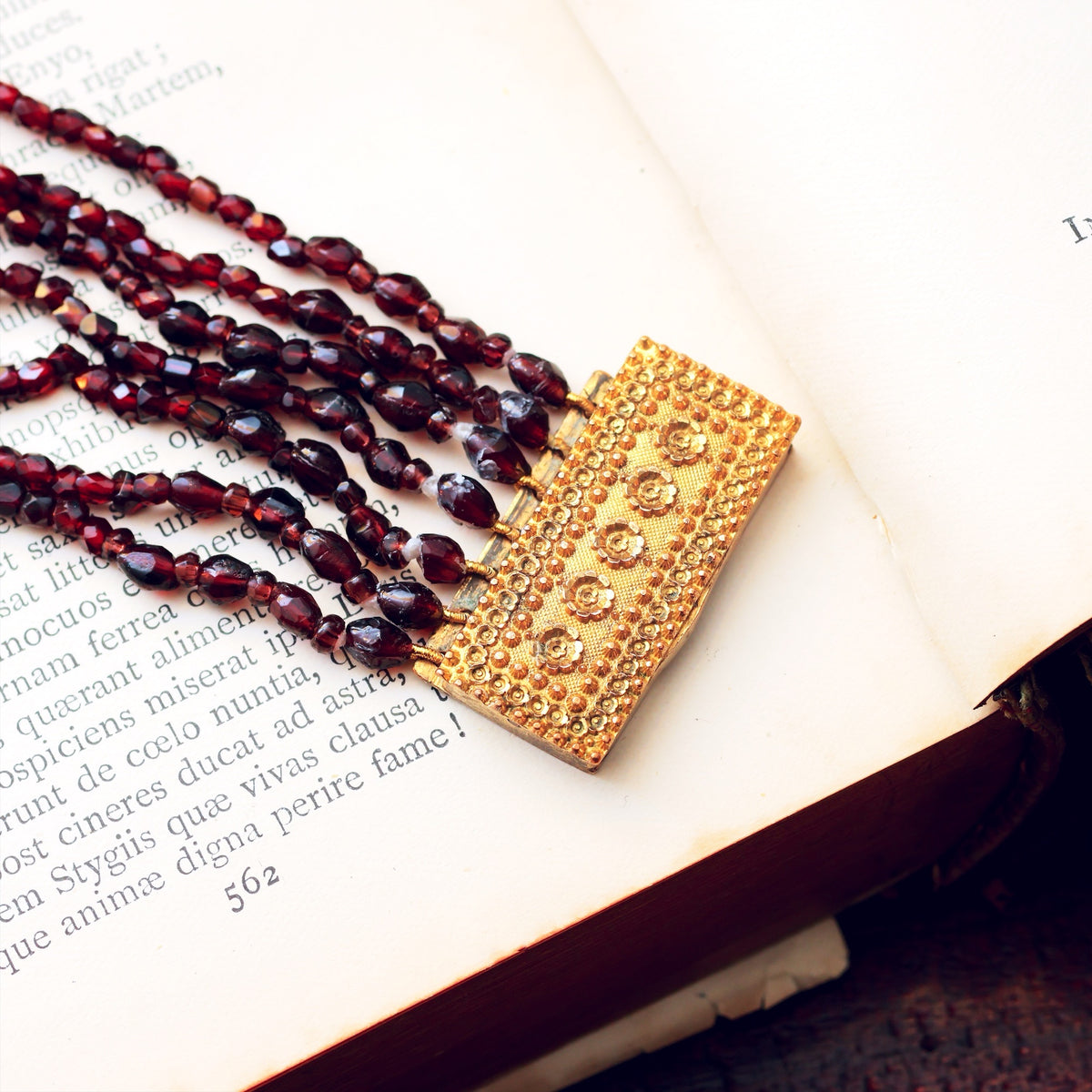 Glorious Antique Georgian Pyrope Garnet Bracelet