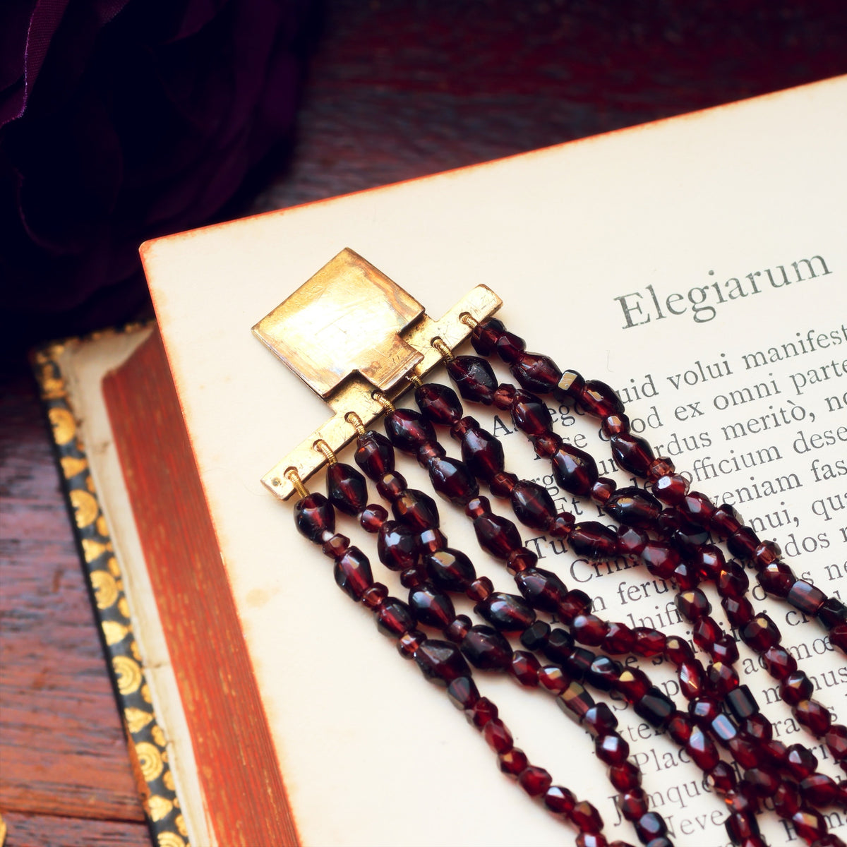 Glorious Antique Georgian Pyrope Garnet Bracelet