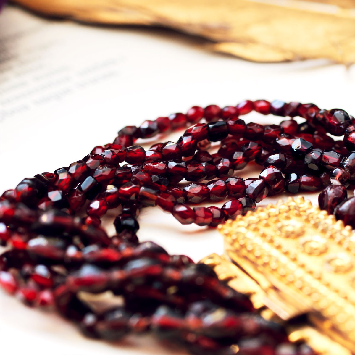 Glorious Antique Georgian Pyrope Garnet Bracelet