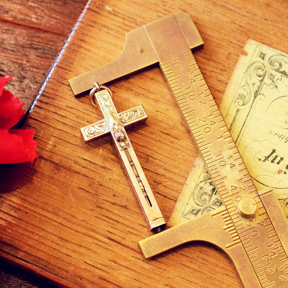 Antique Victorian Gold Cross Pencil