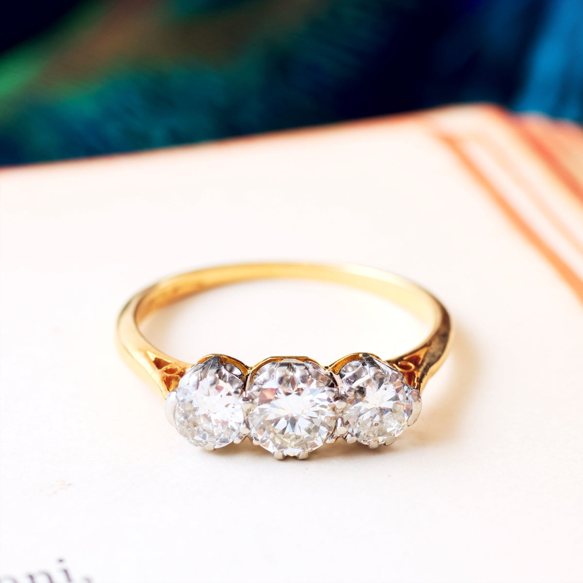 Vintage Diamond Trilogy Ring