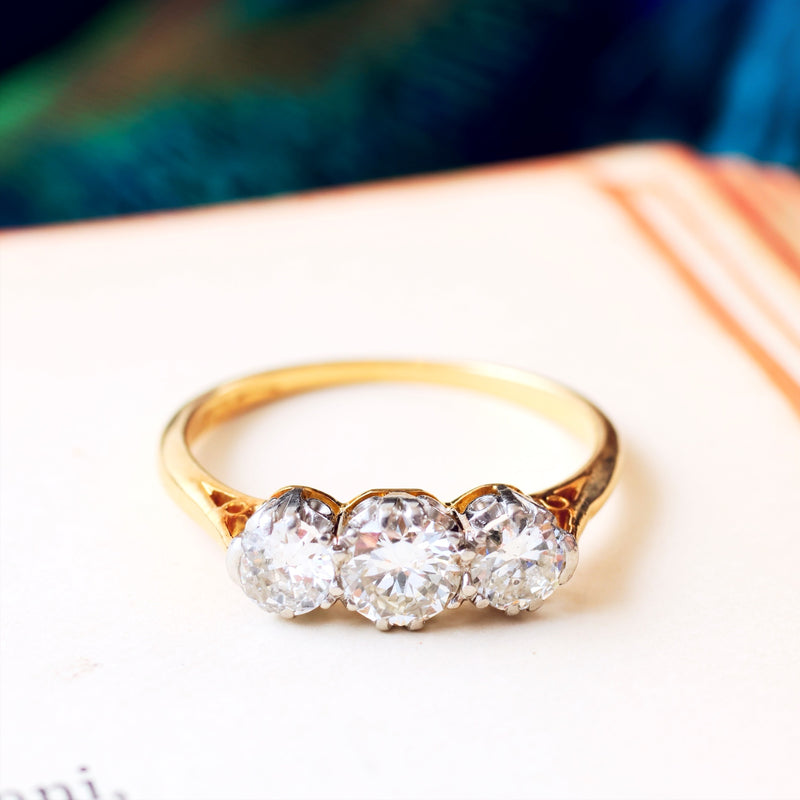 Vintage Diamond Trilogy Ring