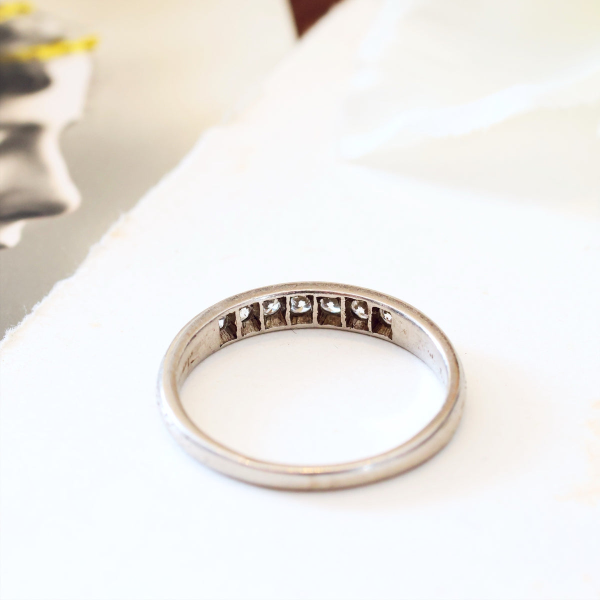 Enchanting Platinum Diamond Half Eternity Ring